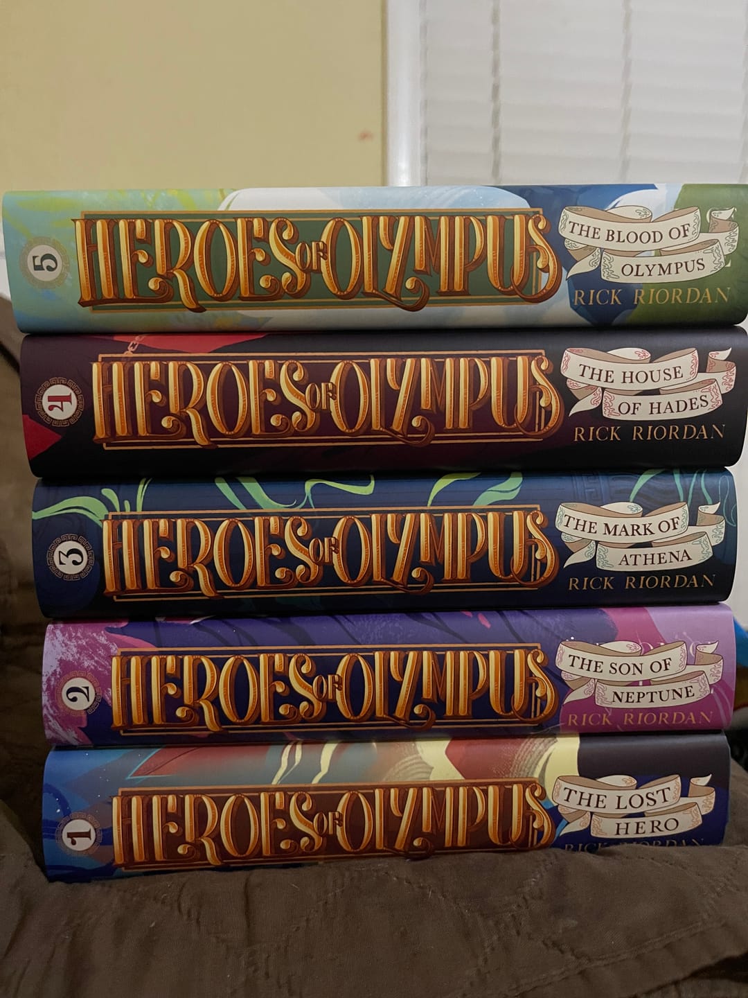 Customer photo review of Heroes of Olympus Dust Jackets