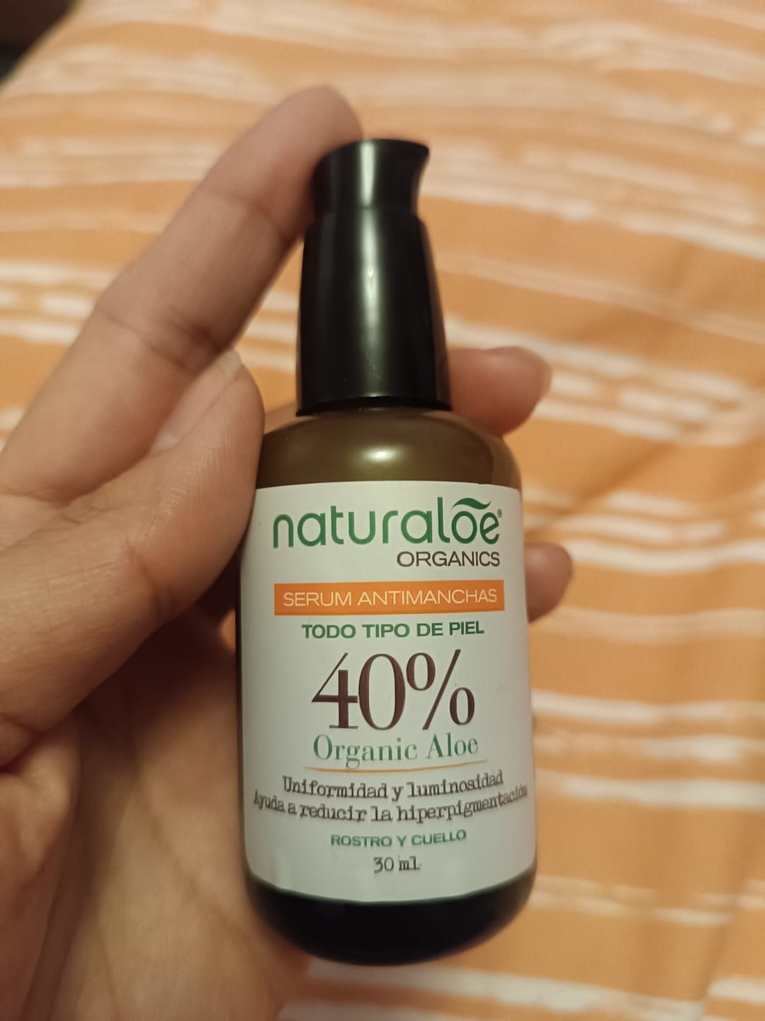Customer photo review of ¡Nuevo! Serum Antimanchas 30ml