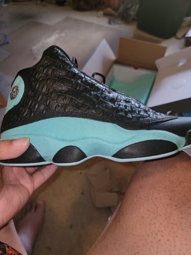 Customer photo review of Air Jordan 13 Retro 'Island Green'