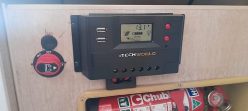 Customer photo review of 30 Amp Intelligent Solar Regulator with LCD Screen