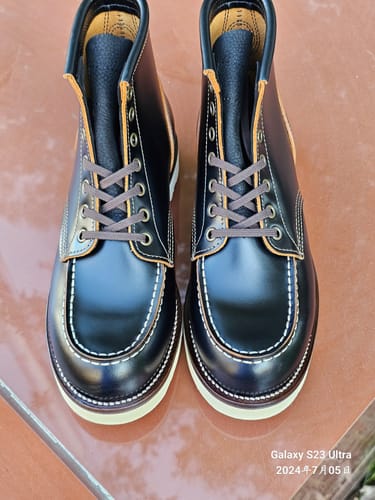 Customer photo review of City MocToe Boot -luosjiet®boots - Black TeaCore OTA Cowhide