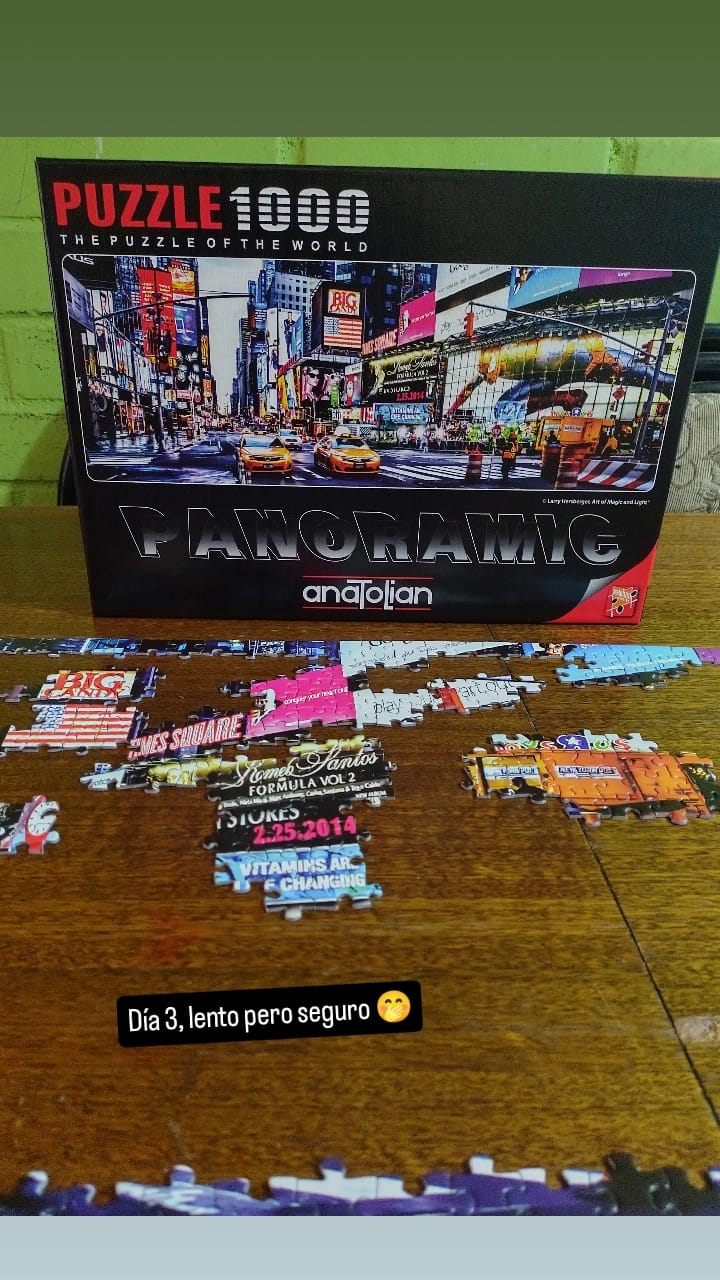 Customer photo review of PUZZLE 1000 PIEZAS panorámico - Time square