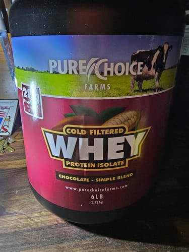 Customer photo review of Whey Protein Isolate Chocolate
