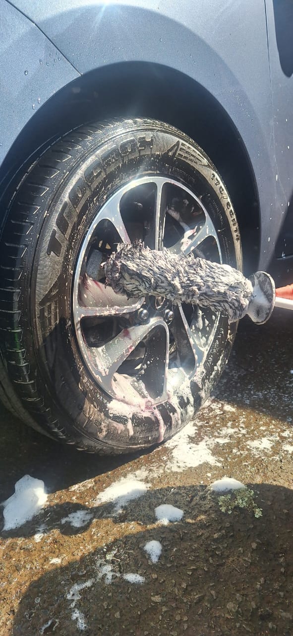 Customer photo review of Microfiber Wheel Spoke Brush