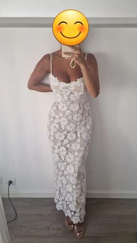 Customer photo review of Grace Maxi Bodycon Dress