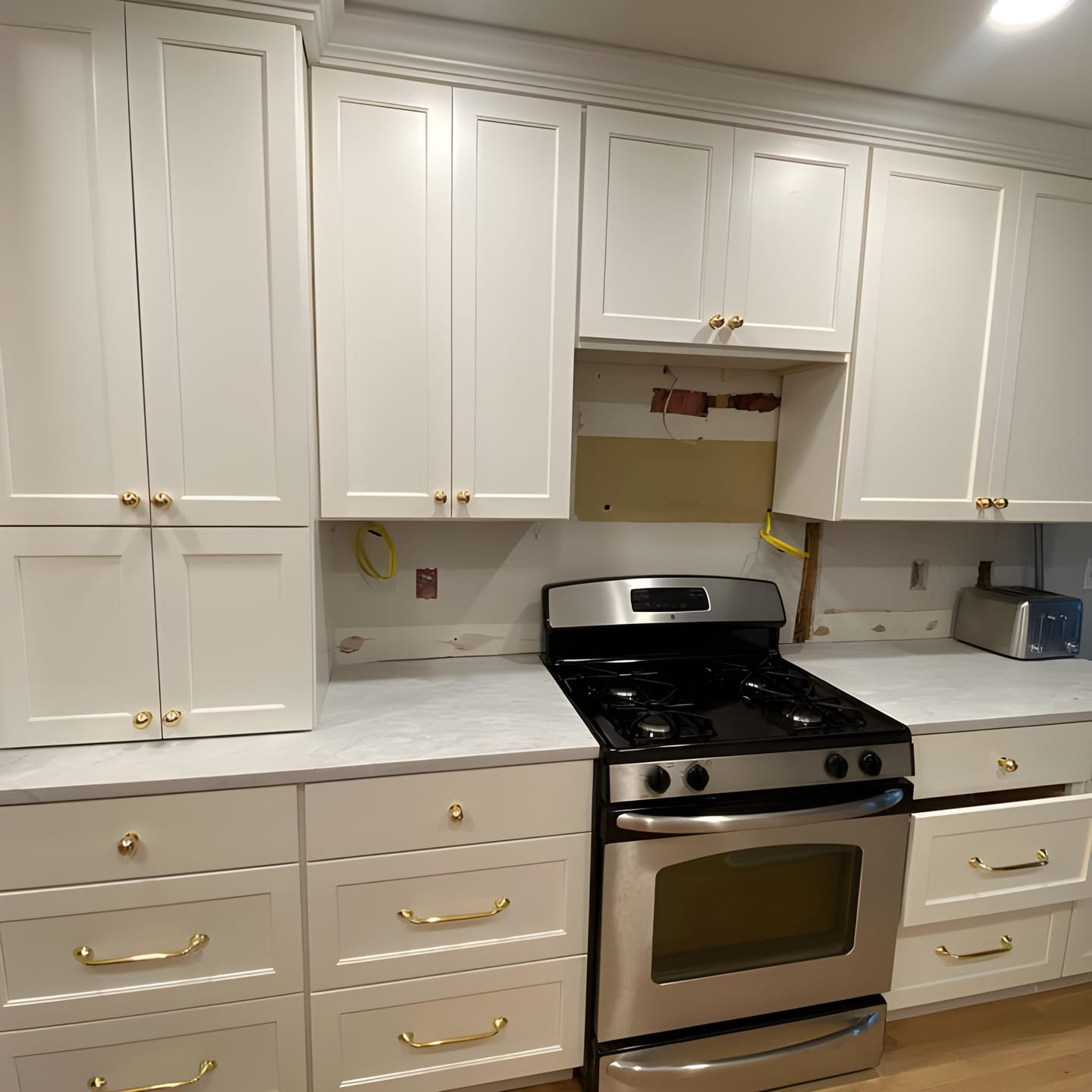 Customer photo review of Brass Ball Knob - Unlacquered Polished Brass