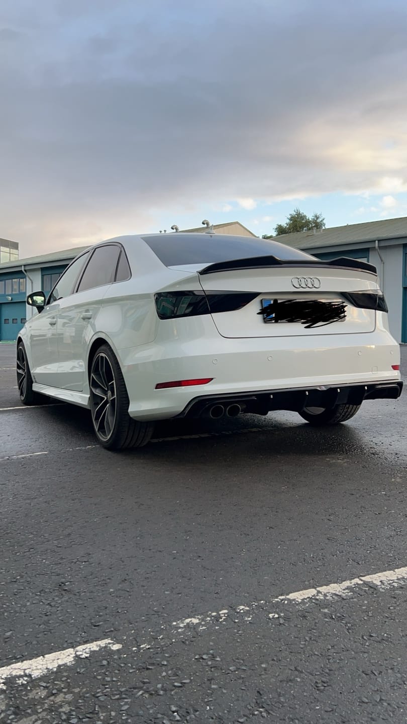 Customer photo review of Deep Black Headlight Film with Air Channel Paper Liner