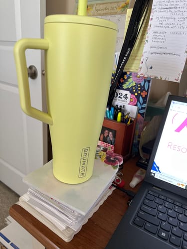 Customer photo review of 40oz Brumate Era Mug - Prickly Pear