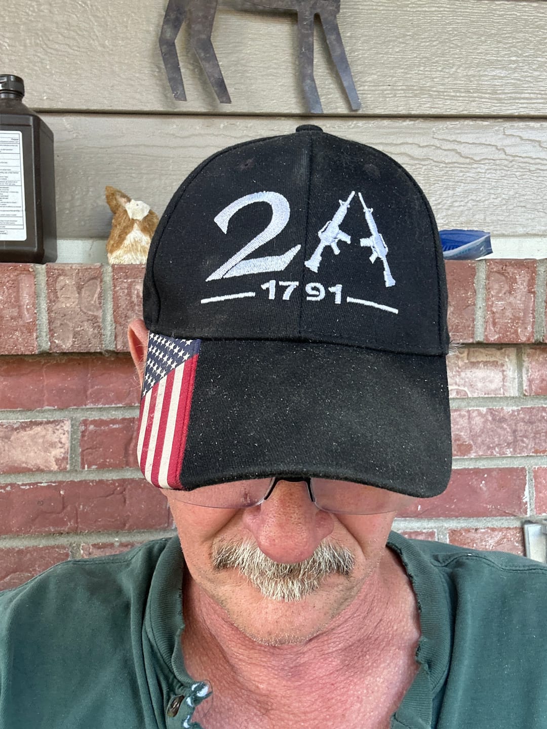Customer photo review of 2nd Amendment 2A Limited Edition Black Embroidered Hat