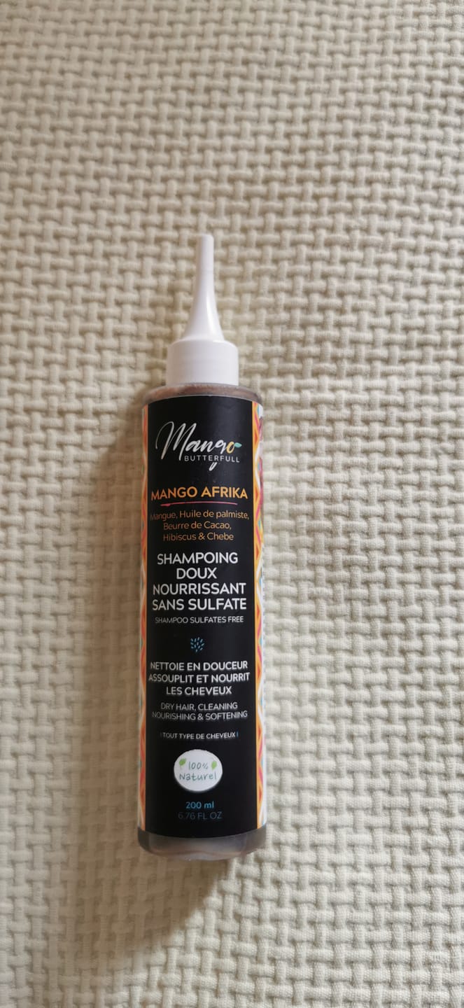 Customer photo review of Shampoing doux sans sulfates  MANGO AFRIKA