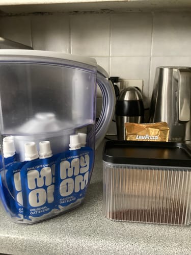 Customer photo review of MYOM Original Oat Drink Blend (6 x 65g - Makes 6 x 500ml)