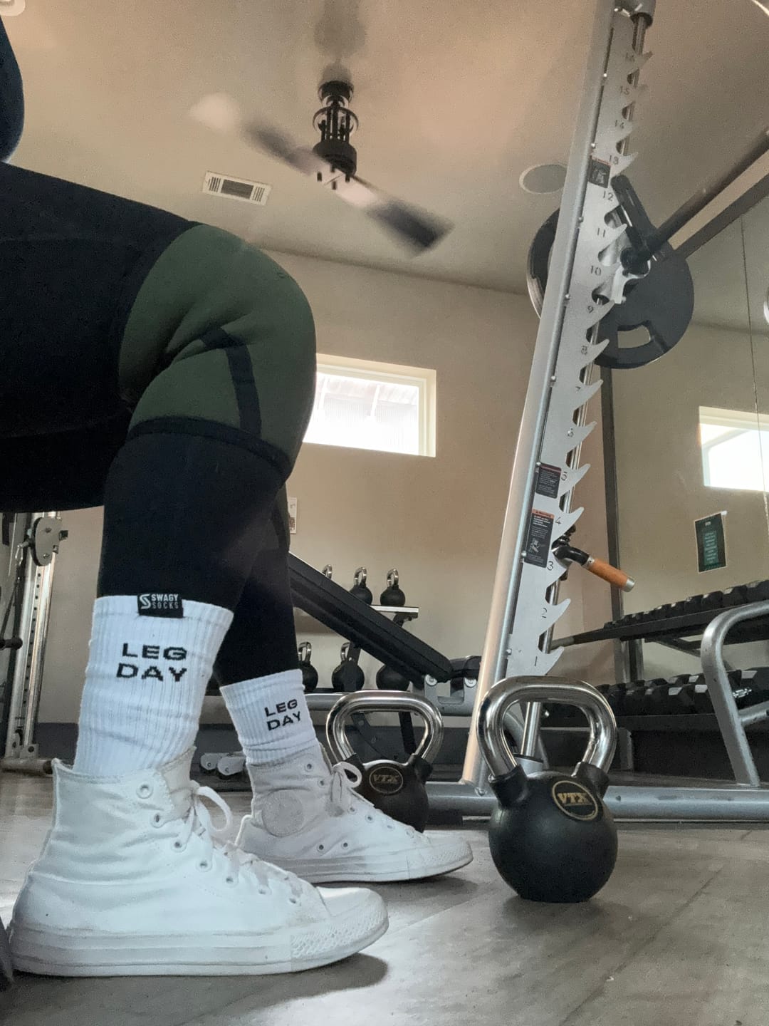 Customer photo review of Deadlift Diva - Women's Crew Workout Socks