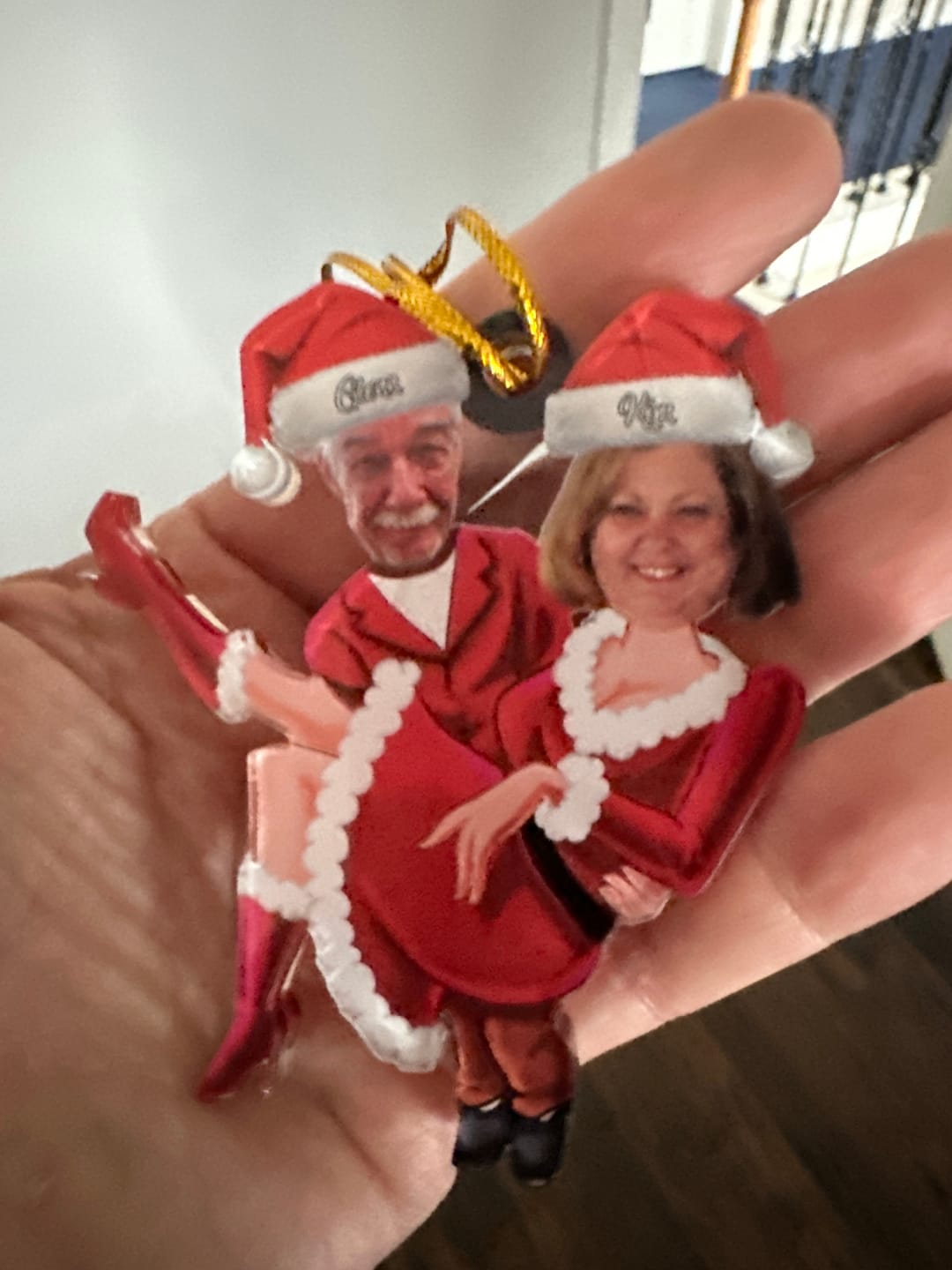 Customer photo review of Personalized Couple Acrylic Ornament, Prefect Gift For Couple
