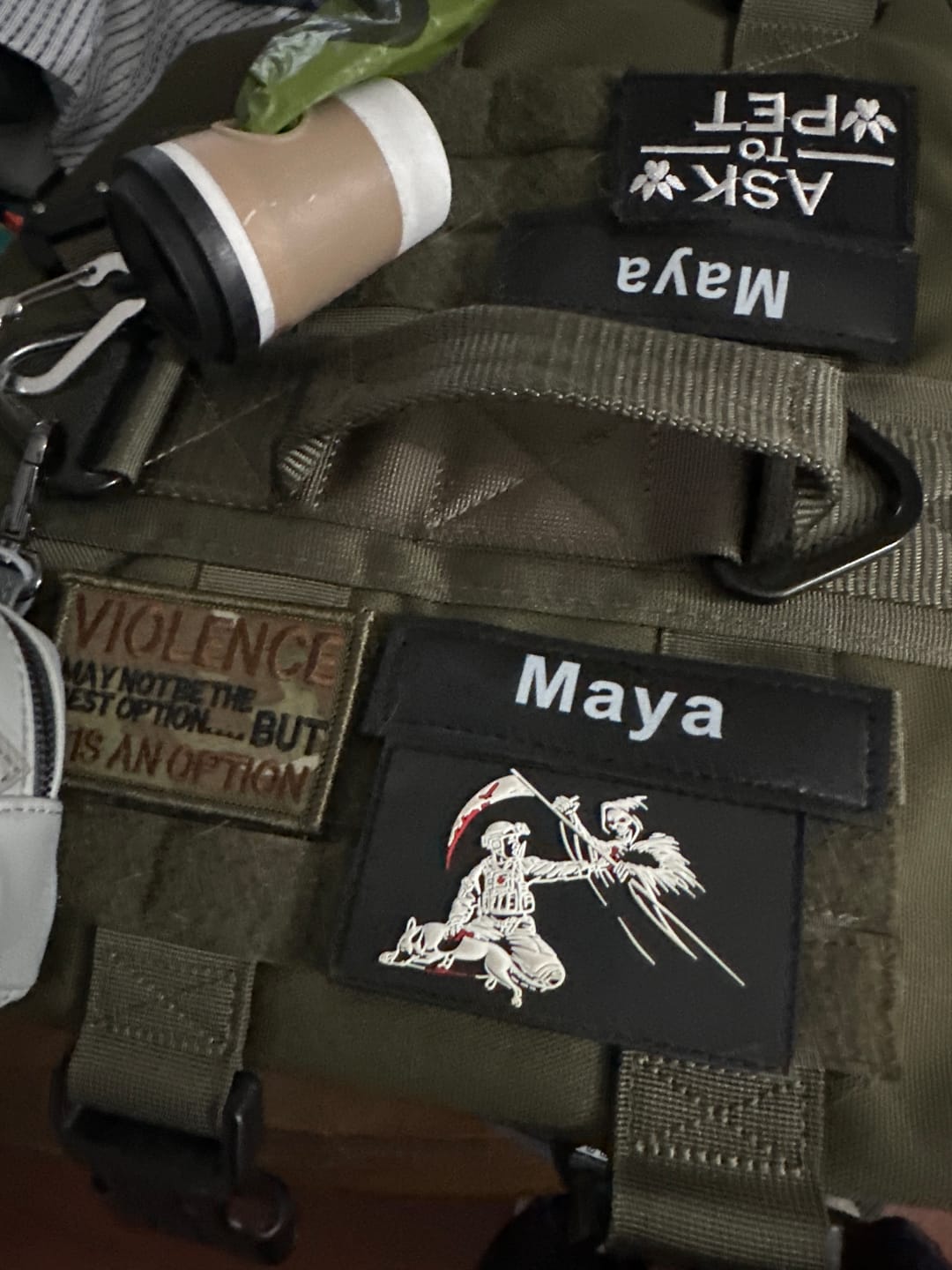 Customer photo review of Denying Death K9 Handler Morale Patch