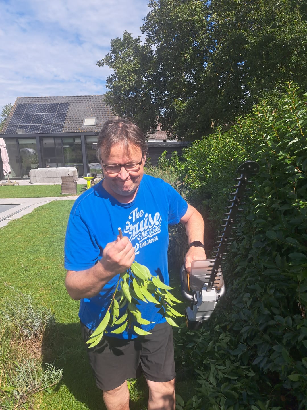Customer photo review of Cordless Hedge Trimmer 18V 560mm