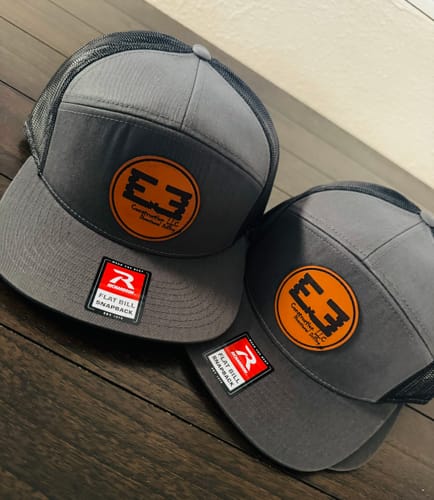 Customer photo review of (12 Pack) Custom Leather Patch Hats