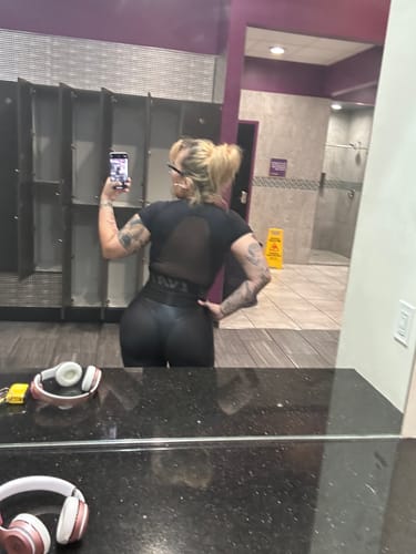 Customer photo review of Leggings Extra Sex-Push Up Corsage Black Skin