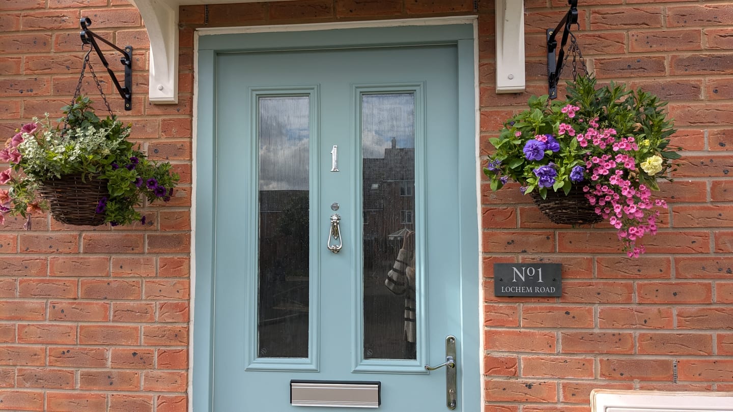 Customer photo review of Victorian Door Knocker | Solid Brass