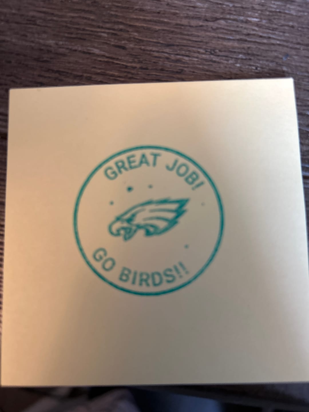 Customer photo review of Self-Inking Stamp