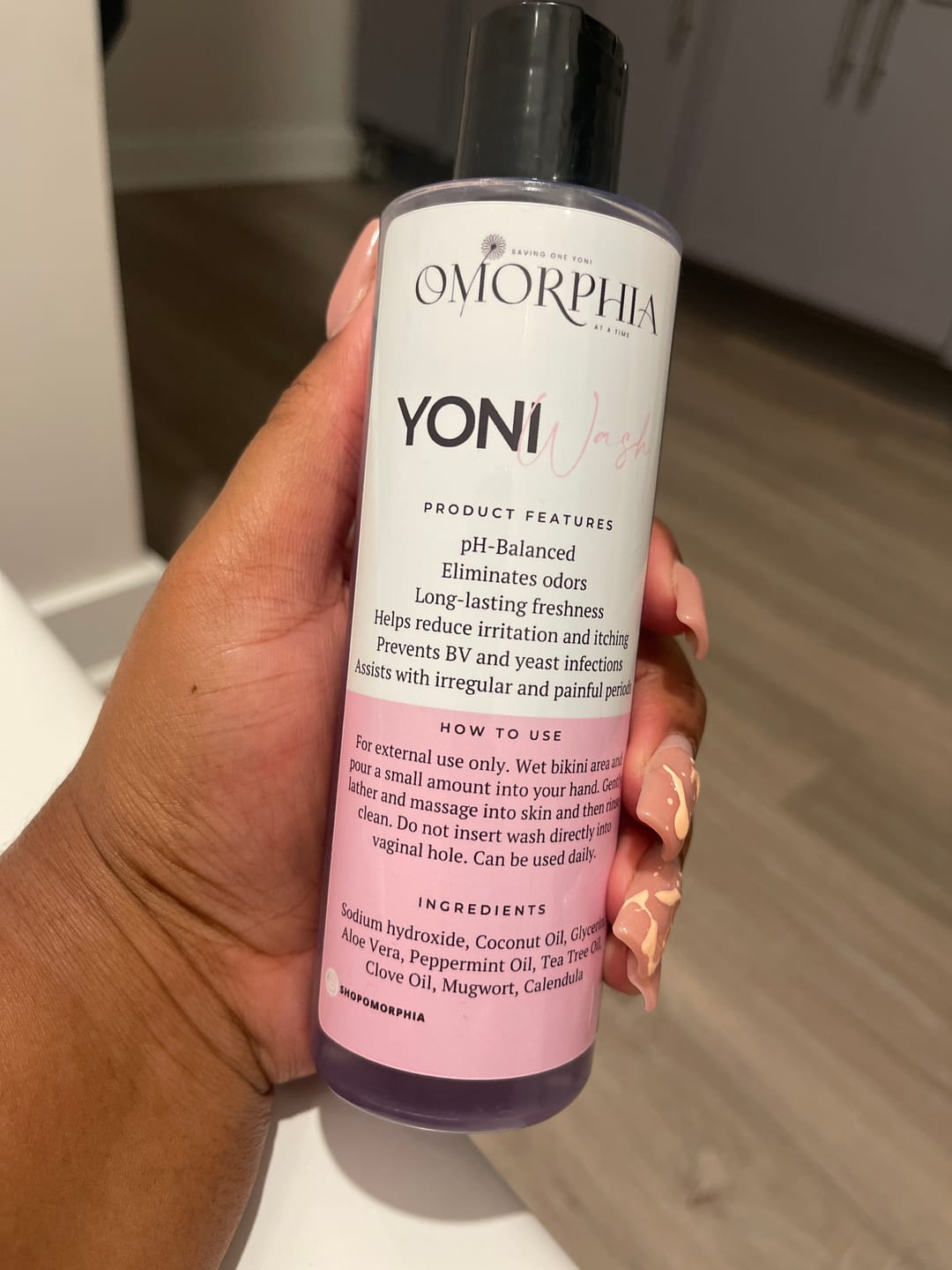 Customer photo review of Yoni Wash + Yoni Oil