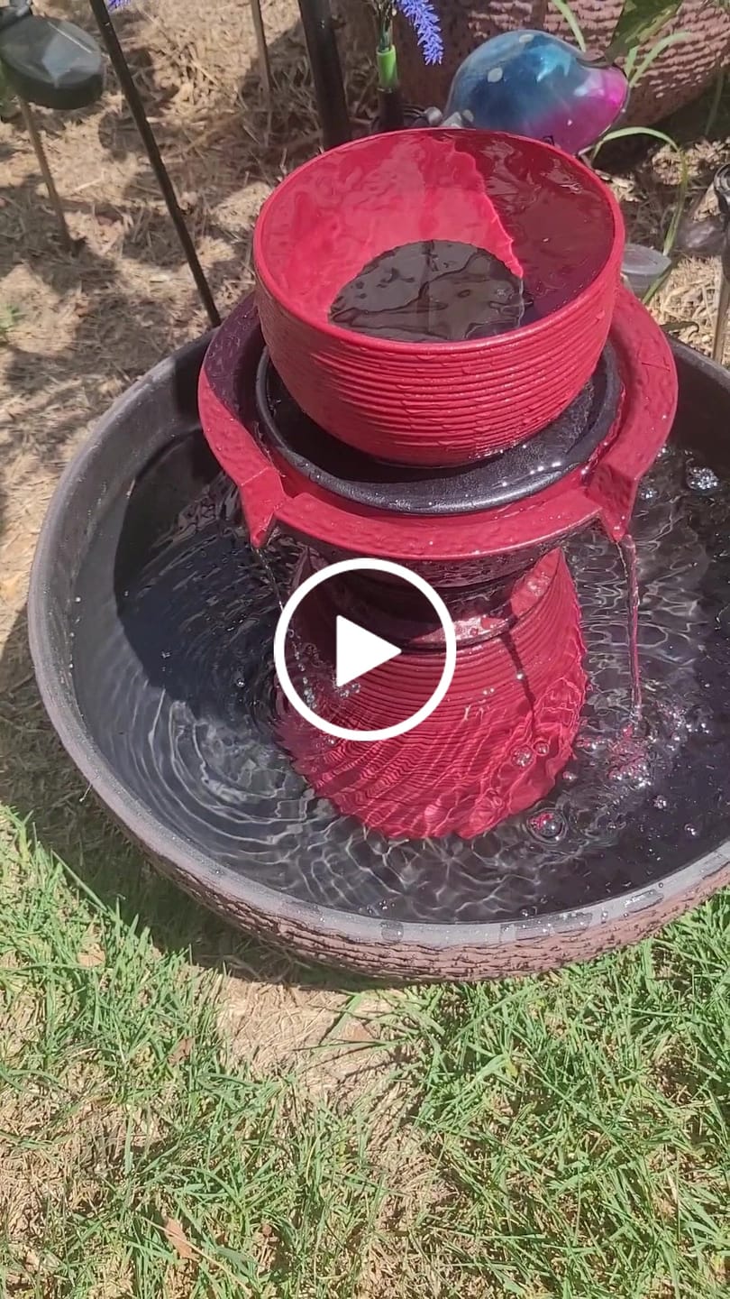 Customer video review of Trapani 8-Spout Fountain Tower