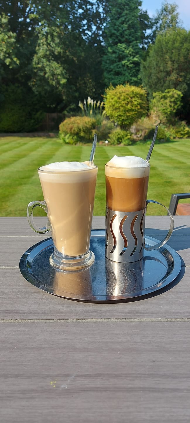 Customer photo review of Decaffeinated Espresso Coffee Blend - Swiss Water Decaf Process - Strength 5 - Decadent Decaf