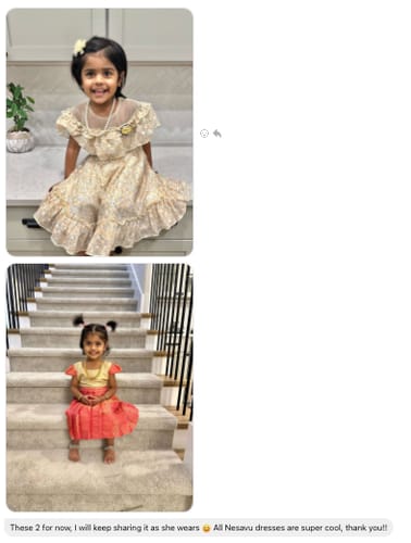 The Nesavu customer review from Keerthana