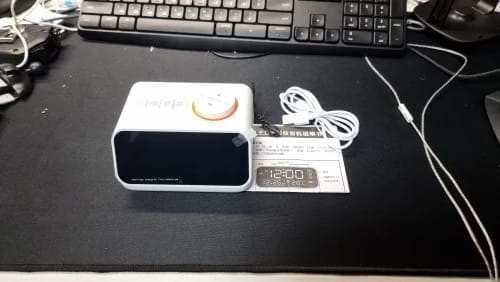 Customer photo review of Radio réveil moderne