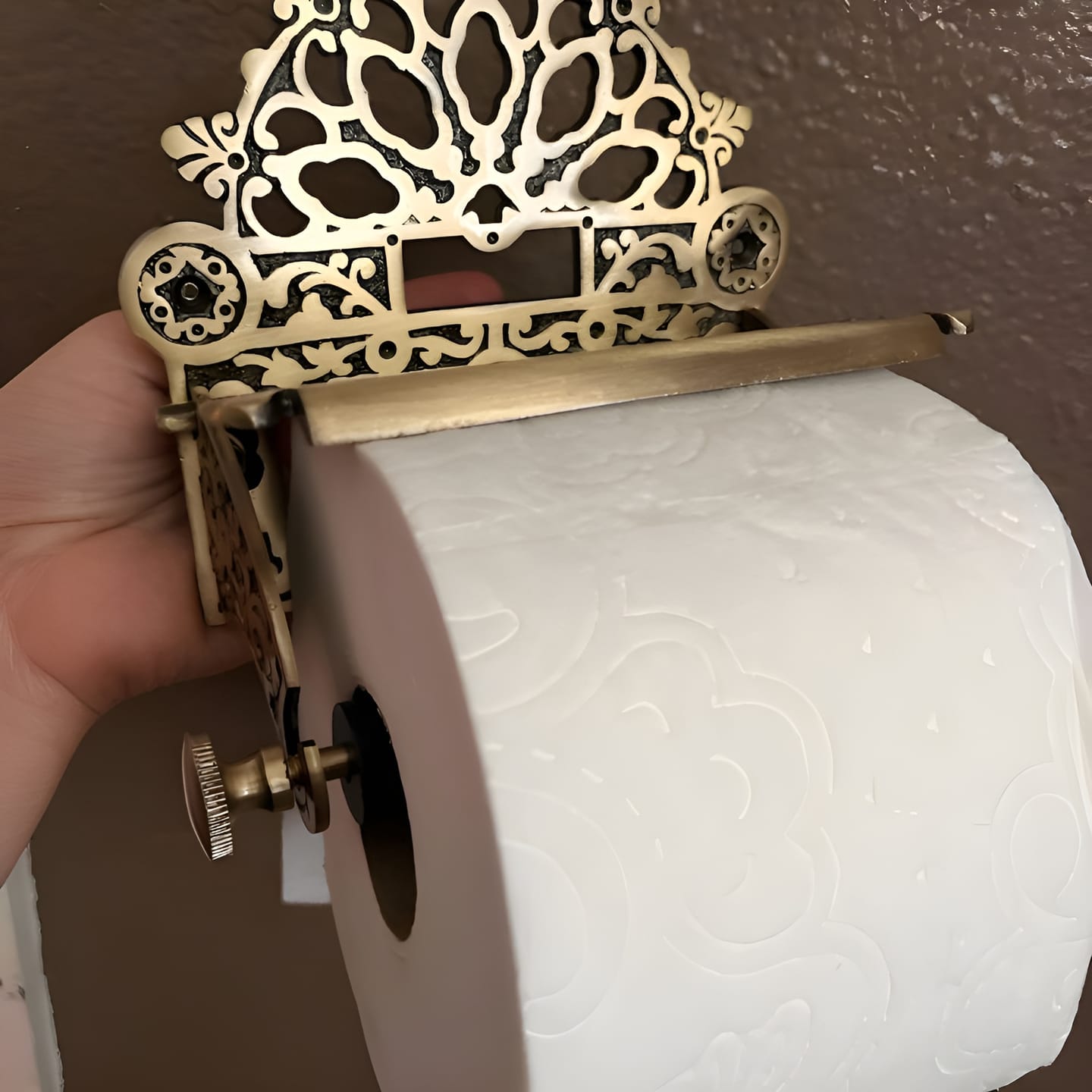 Customer photo review of Antique Victorian Roll Holder