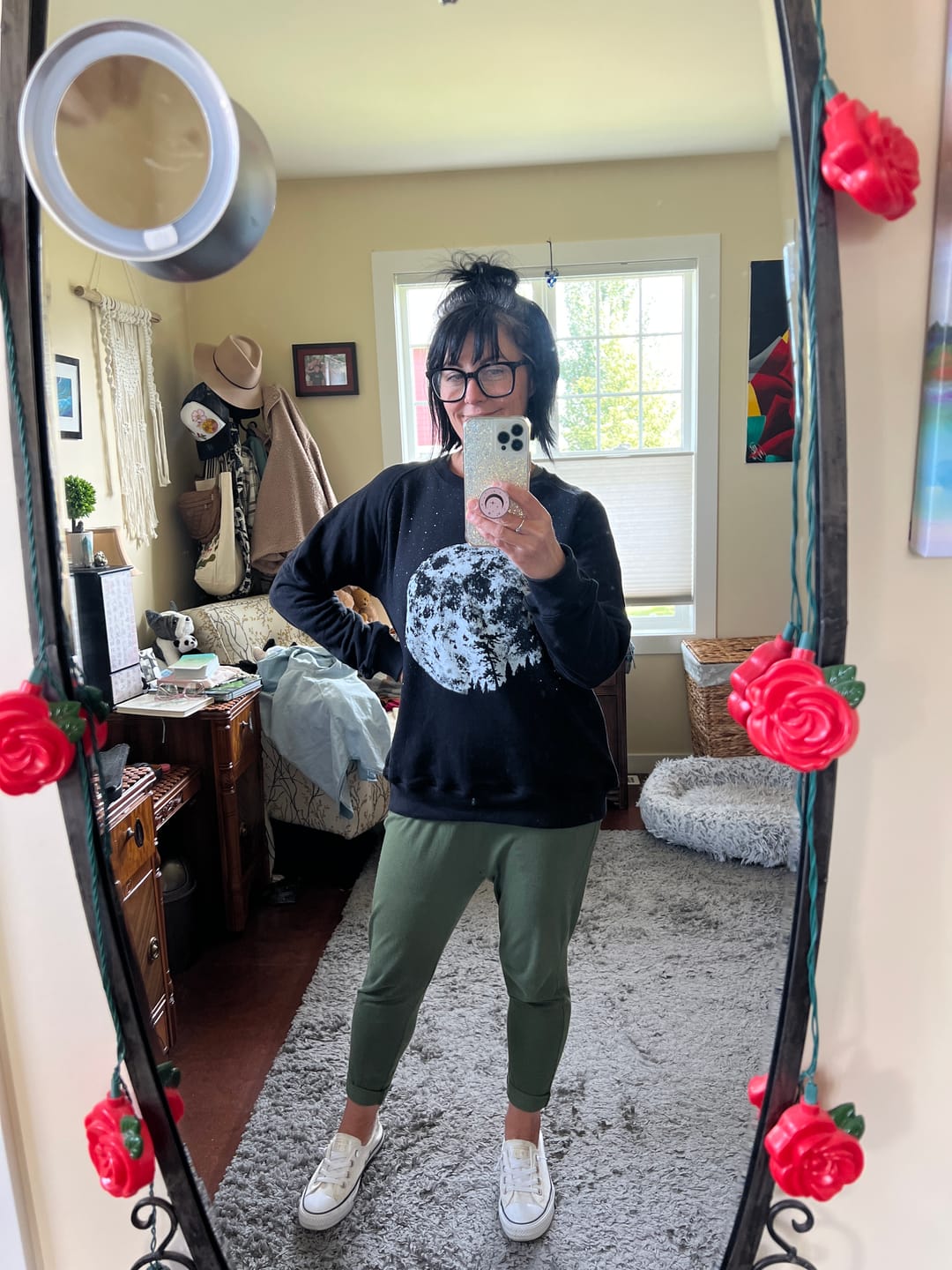 Customer photo review of Adult Women’s Crew - Lights will guide you home
