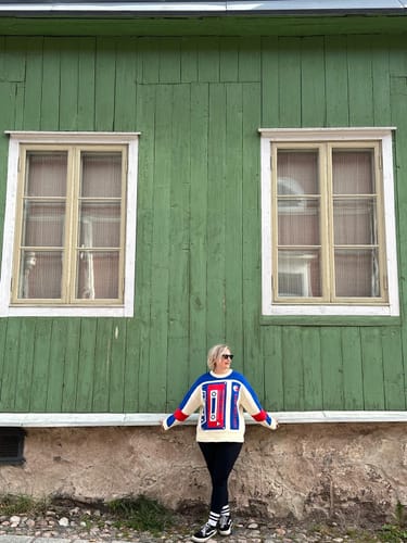 Customer photo review of The Mixed Tape Jumper