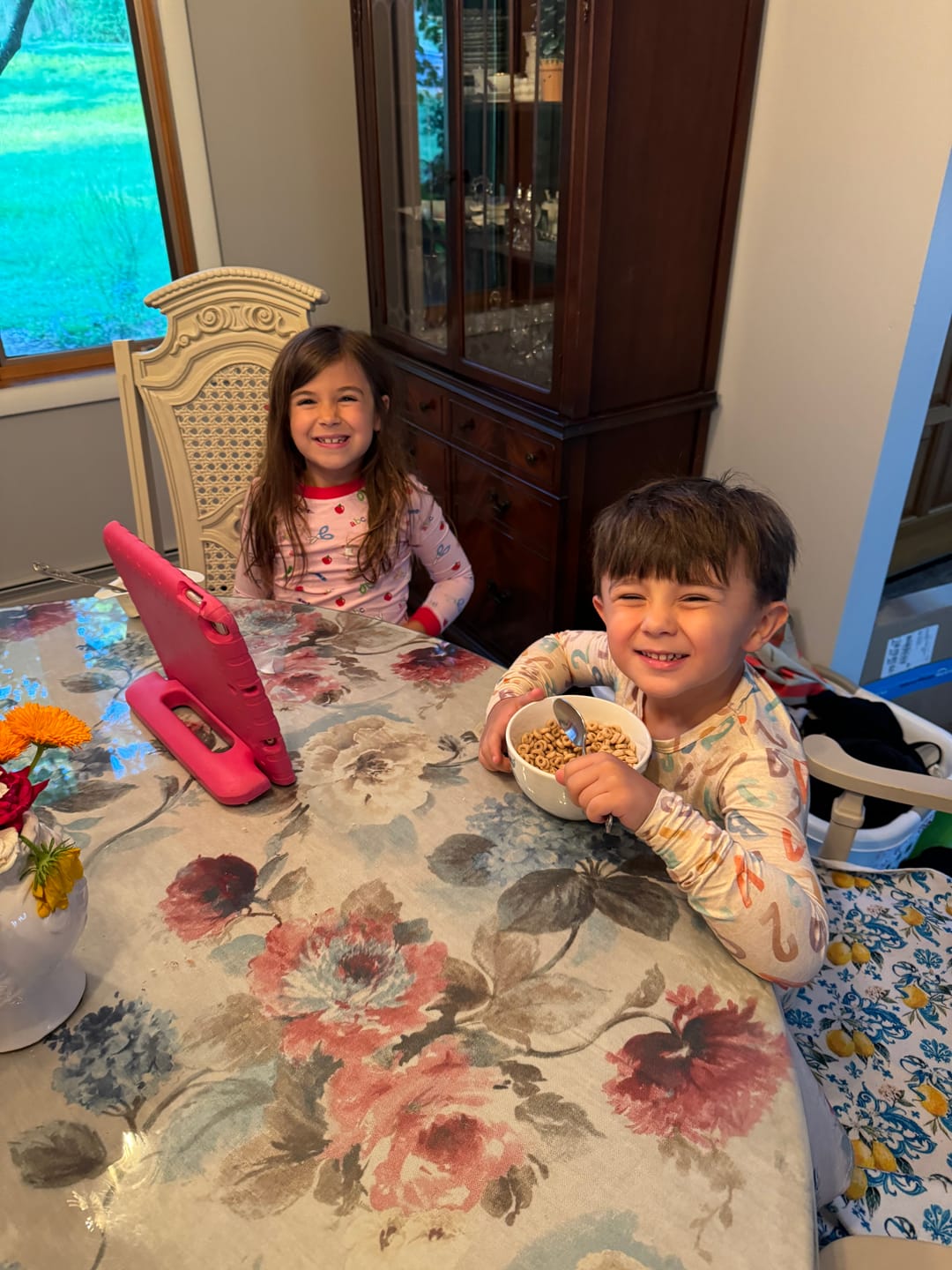 Customer photo review of Pink Apple Print Pajamas