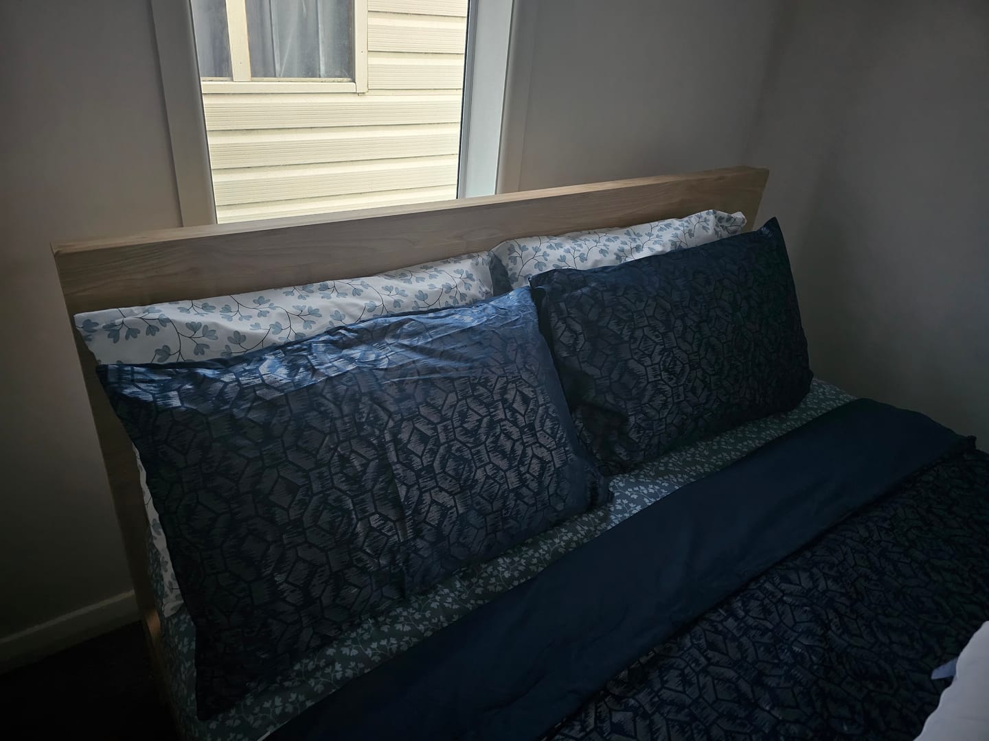Customer photo review of Modena Bed Frame, Oak, Queen