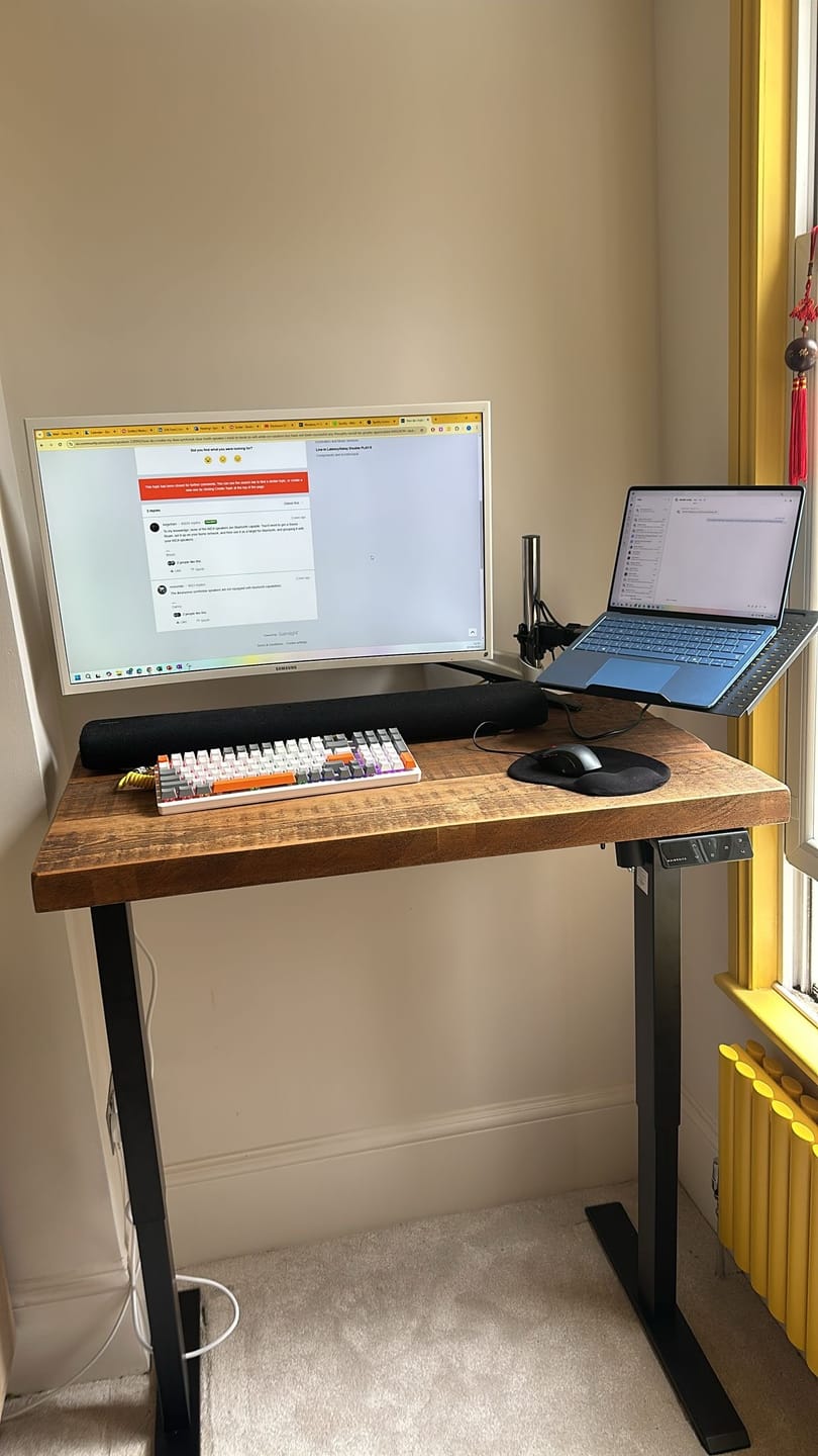 Customer photo review of Maidesite T1 Basic - Electric Height-Adjustable Standing Desk Frame