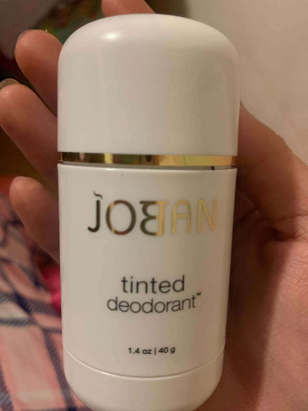 Customer photo review of Tinted Deodorant - Light Shade