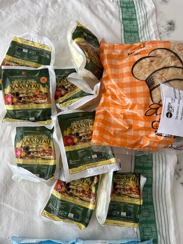Customer photo review of Halloumi PDO from Cyprus with Mint – 200g (Grill-Ready)