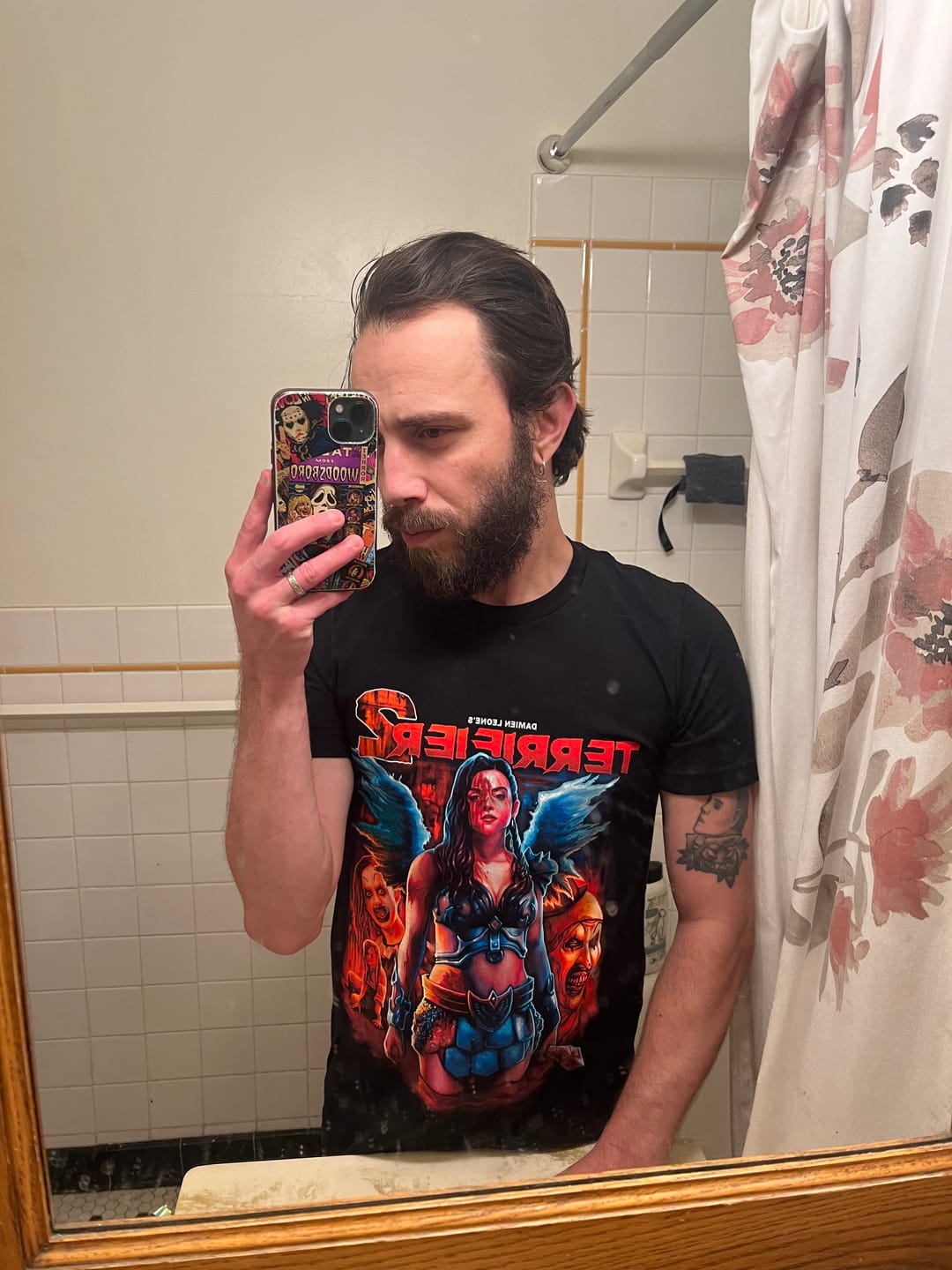 Customer photo review of Terrifier 2 No Escape T-Shirt