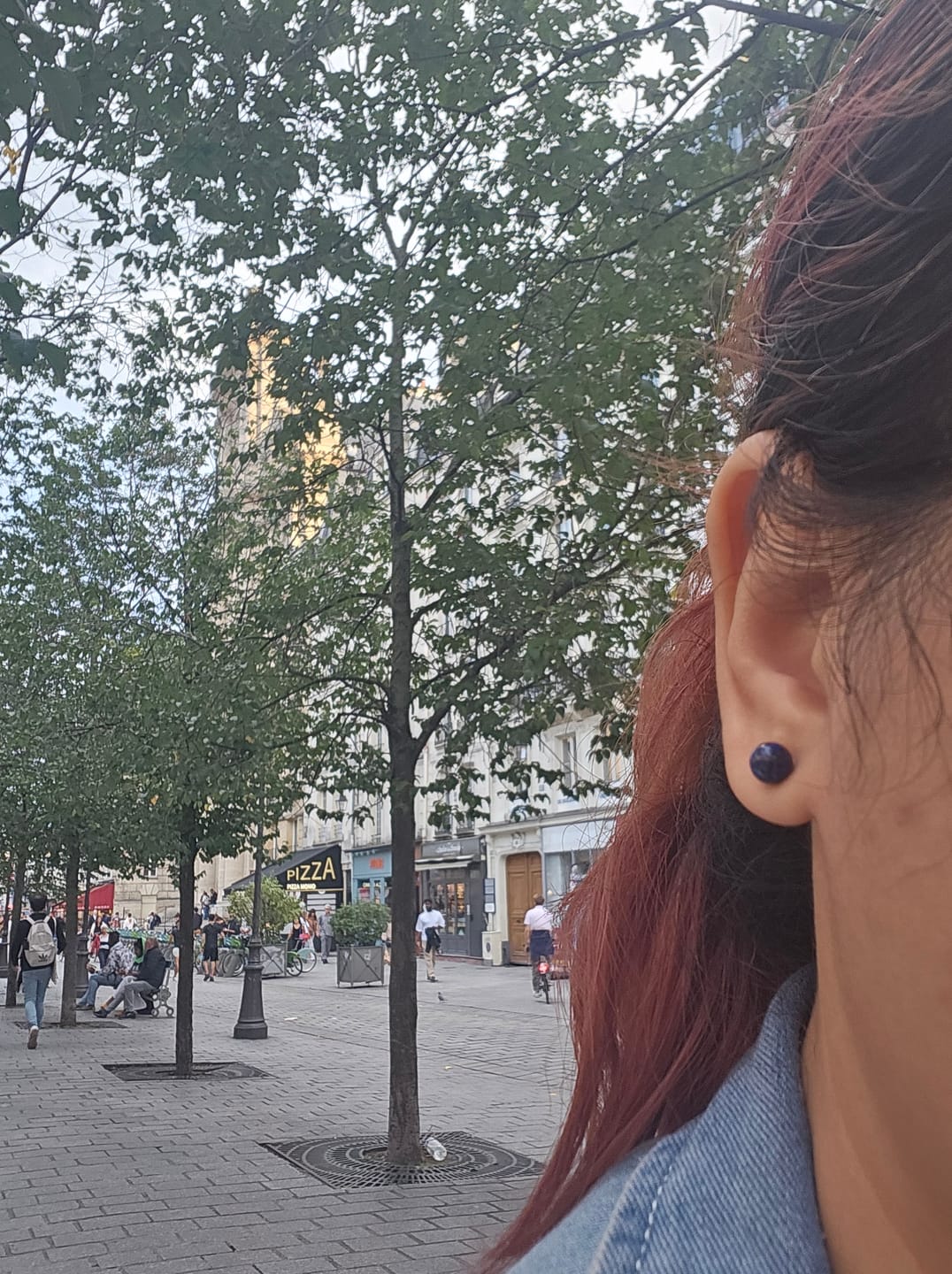 Customer photo review of Boucles d'oreilles Lapis Lazuli