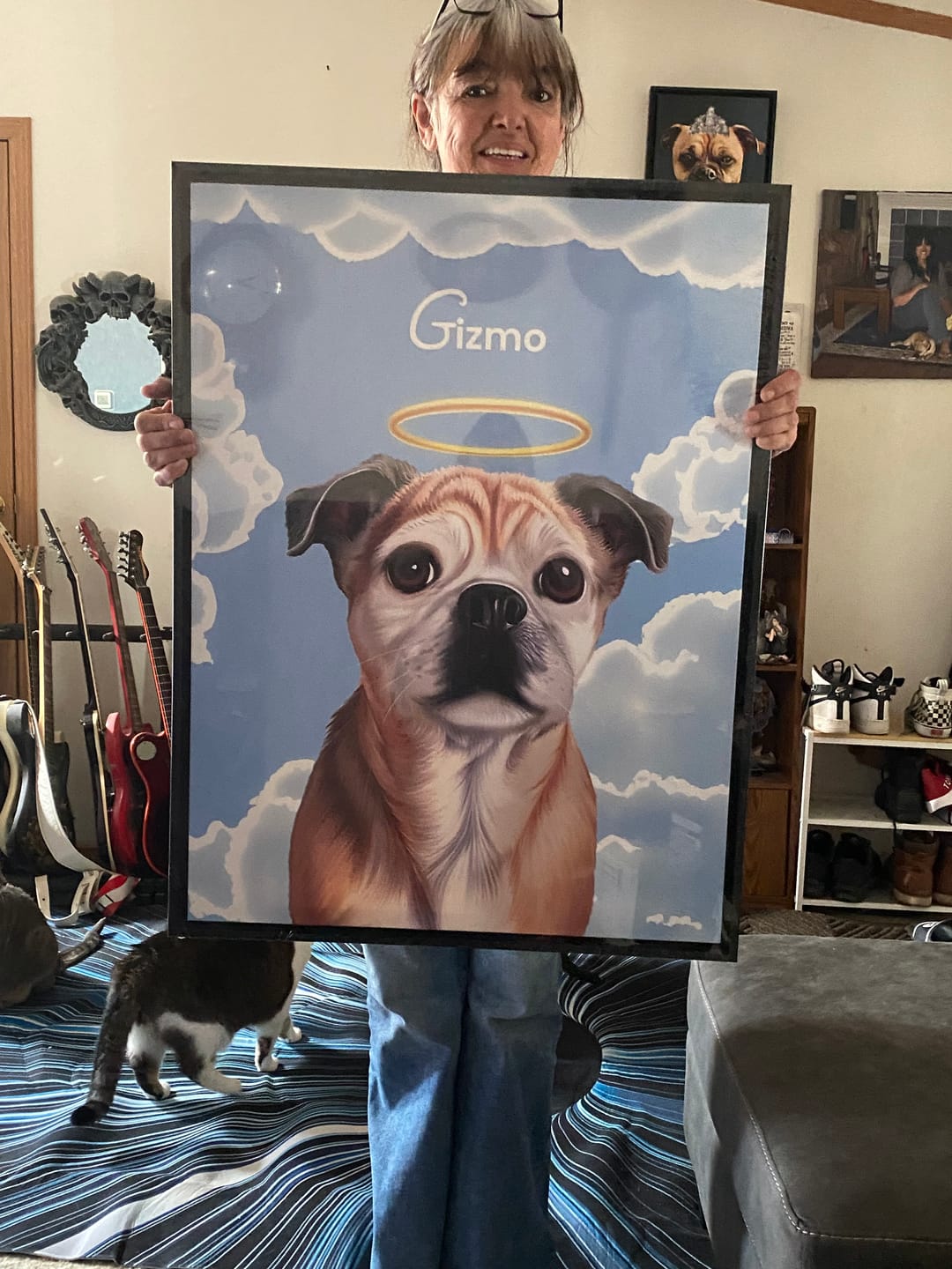 Customer photo review of Cartoon 1 Pet Portrait
