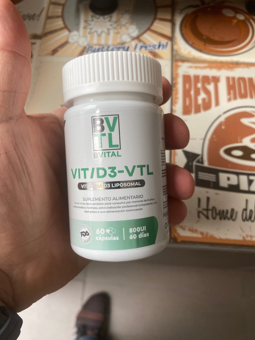 Customer photo review of VIT/D3-VITAL K2 - 800UI Vitamina D3 Liposomal