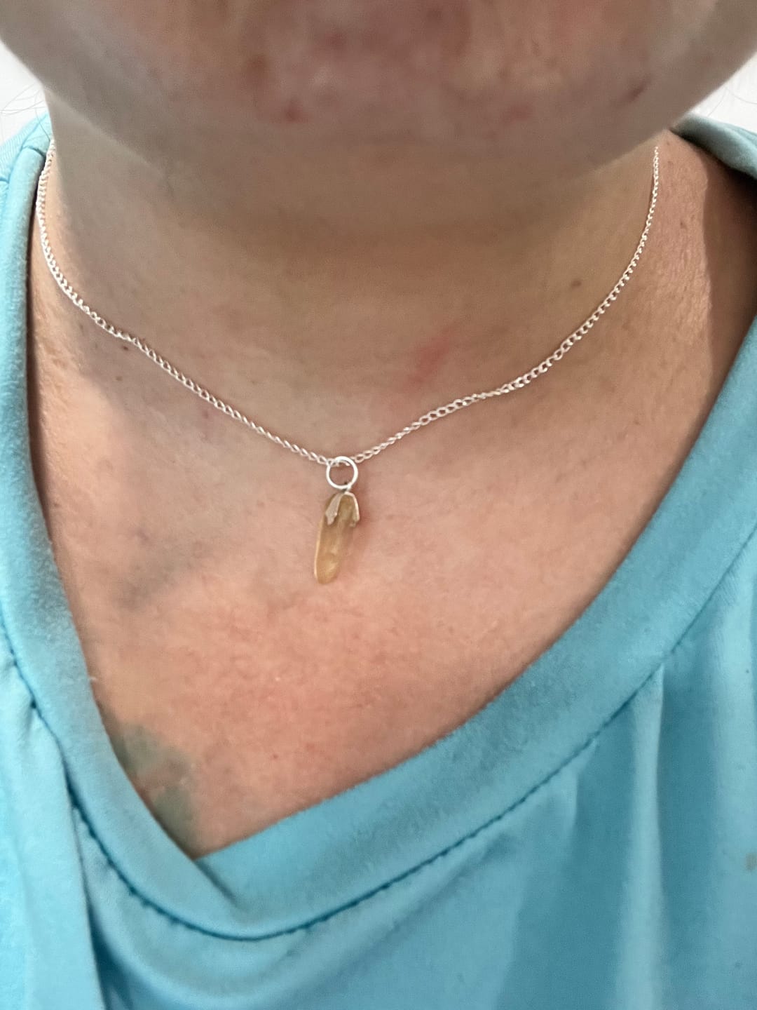 Customer photo review of Colgante Cristal de Libia | Espiritualidad - Conciencia