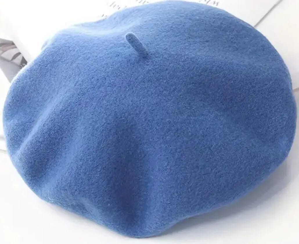 Customer photo review of Kids Solid Beret Hat