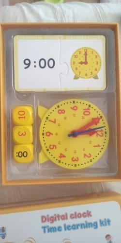 Customer photo review of Réveil d'apprentissage jaune