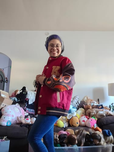 Customer photo review of Genshin Varsity Jacket Preorder