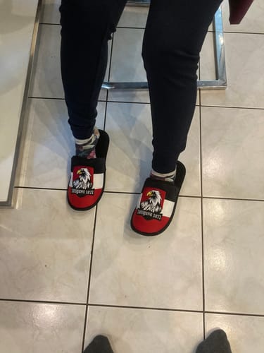 Customer photo review of Warme Hausschlappen