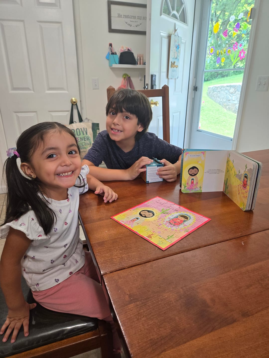Customer photo review of When We Go to Mass - shaped board book