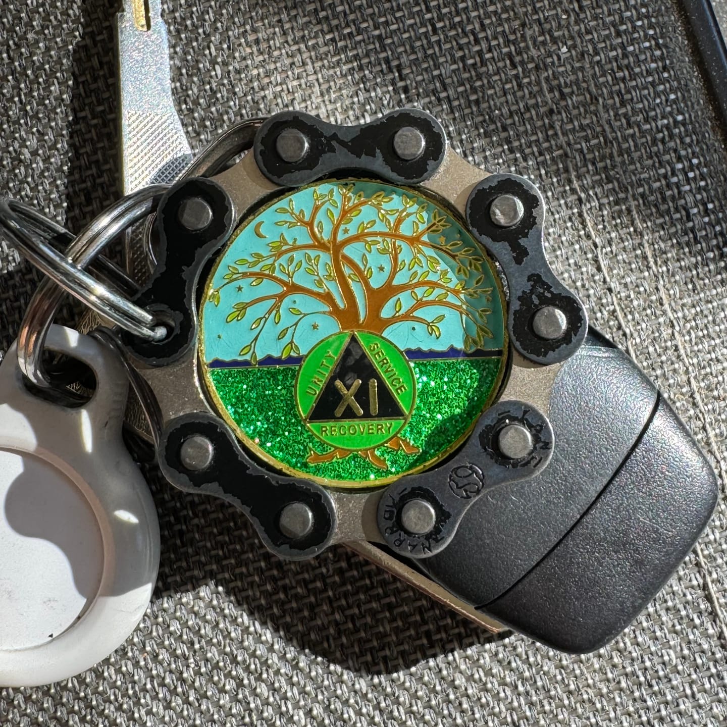 Customer photo review of 1 to 60 Year Tree of Life Specialty AA Recovery Medallion - Tri-Plated Chip/Coin