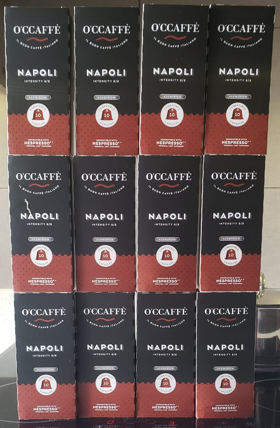 Customer photo review of Pack Occaffe 120 Cápsulas Aluminio Compatibles para Nespresso