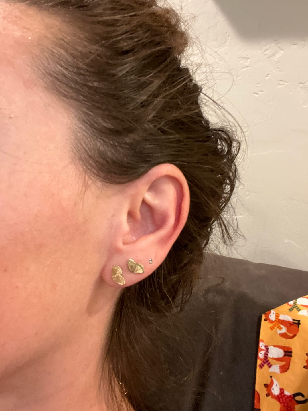 Customer photo review of Dani earrings