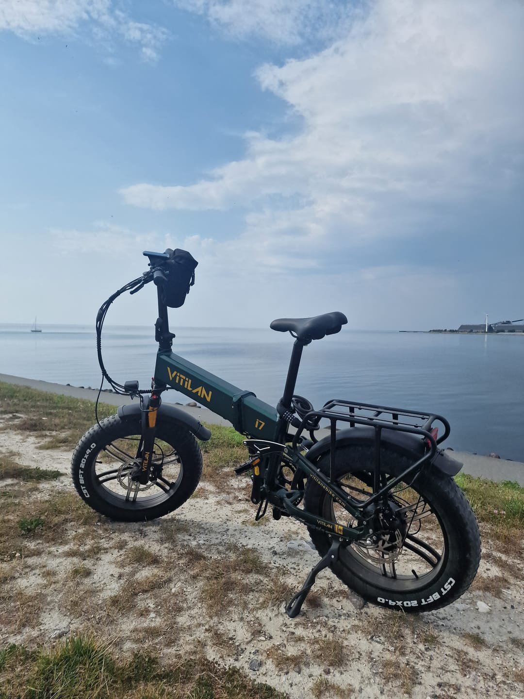 Customer photo review of I7 Pro Folding Full Suspension Electric Bike
